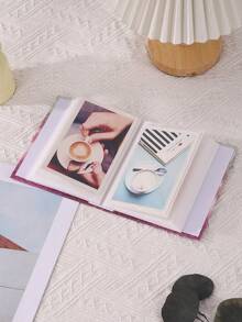 1本6英寸100页4R心形清新风格插页相册，适合女孩和女士返校季使用