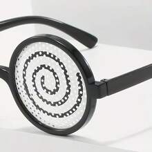 1pc Funny Rotating Eyeball/Dizzy Glasses, Costume Accessory & Photo Prop - Multicolor - View 5