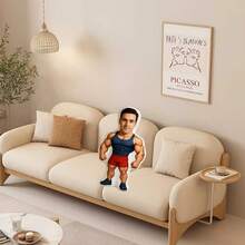 A Personalized Custom Pillow, A Customized Photo Pillow As A Gift, And A Couple Pillow With The Groom's Image Printed On It. - Muscle - View 7