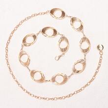 1件镂空圆环腰链，休闲百搭腰部配饰