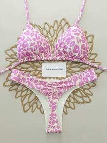 Women Bikini Sets - Pink - View 1