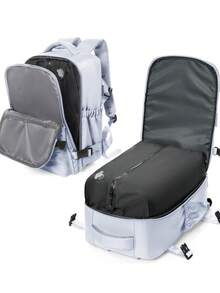 Foldable Travel Laptop Backpack, Airplane Approved, Unisex Travel Bag, 14-Inch Notebook Business Computer Backpack, Waterproof Large Capacity Backpack, Weekend Bag, Black - Multicolor - View 19