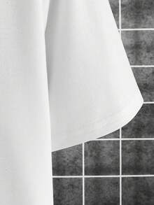 ALTZTAR 男士圆领宽松印花短袖T恤+黑色抽绳运动裤两件套 - 彩色 - 查看 3