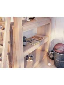 Planos impresos DIY de cama litera doble con escritorio y almacenamiento: proyecto impreso de carpintería fácil para principiantes - 1 - Ver 4