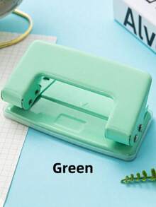 1pc Manual Hole Punch - Portable Hole Puncher With Punching Die, Suitable For Binding Loose-Leaf Files, Organizing Binders - No Battery Required, Applicable For Office, Student, DIY, Office - For Paper, Cardboard (Manual Hole Punch) - No Power Supply Needed - Multicolor - View 14
