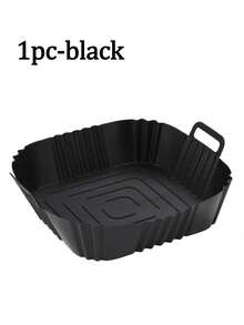 1pc Silicone Air Fryer Mat, Baking Tray Liner, Reusable Silicone Baking Mat, Kitchen Tool - Multicolor - View 11