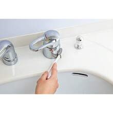 まめいた(マメイタ) シンク掃除セット 360度ブラシ パイル付き 排水口・蛇口周り用クリーナー カルキ・石鹸カス除去 日本製 BS-240 ホワイト メンテナンスブラシ：高さ17cm×幅 - 洗面台用パイプブラシ - チェックする 7