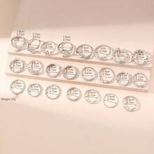 23pcs Adjustable Women Rings Set - Stackable Gold Rhinestone Devil Eye/Pearl/Moon/Cross Variety Fashion Finger Rings, Suitable For Daily And Party Outfits - 23 Pearl Eyepieces - View 4