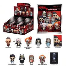 Warner Bros 1PC WB Officially Licensed Horror 3D Bag Clip Blind Bag Random One Jason Character Statue Desktop Character Selection Cute Playful PVC Material 3D Design Hanging Ornament Decoration Backpack Pendant Mystery Bag Clip Surprise Bag Everyday Styling School Gift Birthday Surprise Gift - Burgundy - View 7