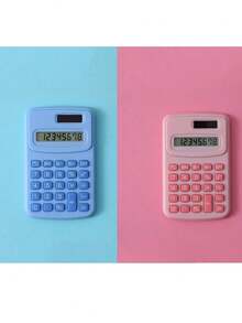 1pc Macaron Color Portable 8-Digit Calculator, Compact Mini High-Quality Student Mathematics Calculator For Addition Subtraction Multiplication Division, Suitable For Accounting & Scientific Computation,School Supplies,Back To School - Single Piece - View 12