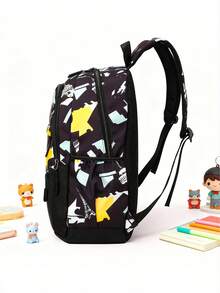 3pcs/Set Kids Fashionable Printed School Backpack Set - Multicolor - View 4