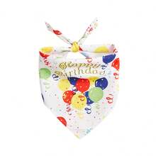 Dog Birthday Bandana Scarf, Happy Birthday Boy Girl Dog Neckerchief, Pet Birthday Party Costume Accessories - Multicolor - View 14