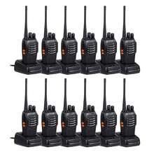 Walkie-talkies portátiles de alta potencia, larga duración de la batería, reducción de ruido inteligente, a prueba de golpes y caídas, para viajes autónomos al aire libre (paquete de 12) - Negro - Ver 1