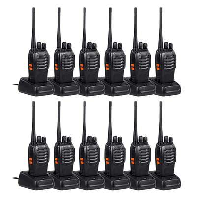 Walkie-talkies portátiles de alta potencia, larga duración de la batería, reducción de ruido inteligente, a prueba de golpes y caídas, para viajes autónomos al aire libre (paquete de 12)