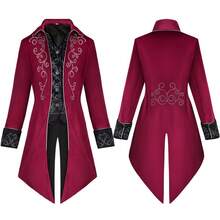Men Cosplay Clothing - Burgundy - View 1