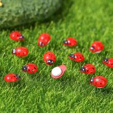 【花园装饰套装】50/20/10个不同尺寸树脂瓢虫摆件 - 适用于微缩景观、多肉植物盆栽、庭院及室内/室外场景 - 创意工艺品 - 彩色 - 查看 7