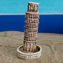 1pc Pizza Tower Shaped Resin Desktop Decor, An Ideal Gift Choice For Birthday - Leaning Tower Of Pisa - View 7