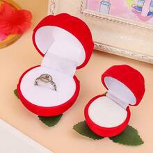 1/2pcs Romantic Velvet Rose Ring Box, Valentine's Day Jewelry Box, Rose Bouquet Design, Elegant Engagement Ring Holder & Earring Storage Box For Proposal, Wedding Gift Packaging And Special Celebration Decor, Perfect Gifts For Men, Jewelry Storage Organizer, Graduation Stuff, Hair Accessories Organizer, Wedding Jewelry Box - Multicolor - View 15