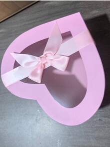 1pc~4pcs Heart-Shaped Bow Gift Box, Transparent PVC Soap Flower Box, Flower Box, With Lid, Ribbon And Clear Box, For Father's Day, Mother's Day, Valentine's Day, Birthday, Couples, Etc., - Multicolor - View 9