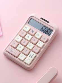 1pc Stylish Goddess-Inspired Dopamine Calculator, 8-Digit Dual Power Display, Soft Buttons, Powered By 1 AA Battery + Solar, Suitable For Portable Financial/Accounting Use,School Supplies,Back To School - Single Piece - View 14