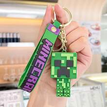 Pixel Design Keychain, 3D Figurine, Woven Keyring, Multiple Color Options. 3D Stereoscopic, Double-Sided Printing, High Fidelity, Exquisite Craftsmanship. Suitable For Backpack Pendant, Key Accessory, Bag Decoration, Car Keychain, Phone Charm. - Multicolor - View 7