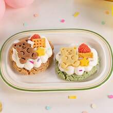 Vela perfumada con decoración de oso de peluche y galleta, hecha a mano con aroma a pastel dulce, adecuada para fiestas, bodas, Día de la Madre, San Valentín, amigos, graduación, decoración de habitaciones, decoración del hogar, decoración de cumpleaños, recuerdos de boda - Multicolor - Ver 2