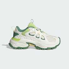 Adidas 女士厚底复古舒适厚底运动鞋 JQ7621 - 亮白/黃色/脈衝酸橙綠 - 查看 1