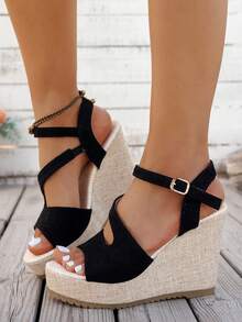 Women Wedges & Flatform - Black - View 1