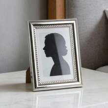 Khung ảnh viền bạc dập nổi họa tiết dây thừng, kích thước 4x6/5x7/6x8 inch, nhiều kích cỡ, nhẹ, sang trọng, thích hợp để trưng bày trên bàn làm việc, trang trí phòng ngủ và phòng khách, quà tặng. - Bạc - Xem 9