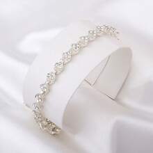 Rose Gold Bracelet With Super Flash Zirconia, Simple And Versatile, Full Of Diamonds, Light Luxury. - 愛心 - 查看 8