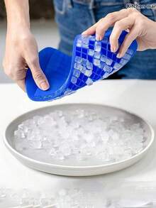 1 pieza Molde de silicona pequeño de 160 cavidades para cubitos de hielo, con buena resistencia al frío y durabilidad, se puede usar como molde para cubitos de hielo, pudín, adecuado para el hogar, bar y otras ocasiones, fácil de usar - Multicolor - Ver 11