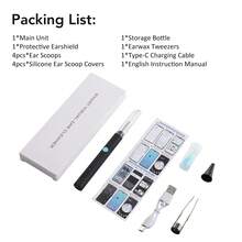 Hailicare 2-In-1 Dig & Clip Visual Ear Cleaner WiFi APP 1080P HD 360° Rotation Family & Pet-Friendly Christmas Practical Gift For Loved Ones - Multicolor - View 10