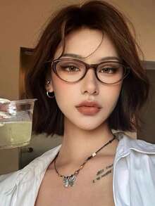 女士时尚高端复古现代猫眼眼镜