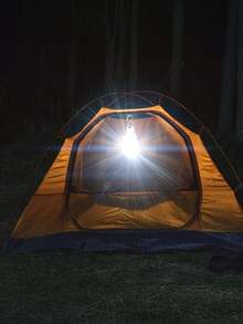 1 Piece Of An External LED Lamp With Solar Panels And Solar Charging Device - Rechargeable, Suitable For Hanging Lamps In Gardens And Camping Areas - white light - View 3