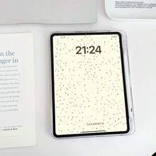 Polka Dot This Minimalist Y-Shaped Folding Acrylic Transparent Crystal Tablet Case Is Compatible With Pad Mini 6/7/9.7/10.2/10.5/10.9/12.9/13/Pro 11 (10th Generation). The Case Supports Multi-Angle Adjustment, Six Stand Placement Options, A Built-In Pen Slot, A Transparent Back Cover, Drop Protection, And Automatic Wake/Sleep Functions. - Multicolor - View 6