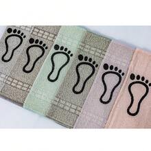 Toalha de Piso Pezinho – Kit com 5 Unidades | 100% Algodão - 45x70cm | Conforto e Qualidade - Cores Sortidas - Visão 6