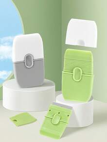 这款多功能双头刮刀，迷你刮刀带保护套，可用作瓷砖刮刀和多功能清洁工具，非常适合用于浴室、厨房、地板和窗户。它还可以用作汽车贴膜刮刀、双头刮刀去除胶水、小型刮刀清洁手机贴膜以及厨房地板，在不刮伤的情况下去除胶水。 - 彩色 - 查看 2