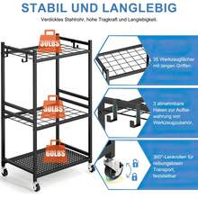 Garage Tool Storage Racks - الأسود - مشاهدة 7
