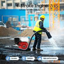 7.5HP 4-Stroke Petrol Engine Single Cylinder Air Cooled Gasoline Engine - Red - View 6