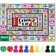 Adult Drinking Board Game, Party Drinking Board Game, Fun Interactive Drinking Party Game, Suitable For Game Night, Birthday, Family Gathering Or Any Occasion, 21+ Years Old, 2-8 Players - Multicolor - View 4
