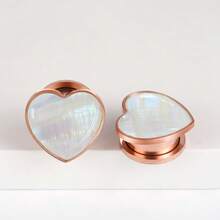 2件装优雅心形耳廓耳扩，不锈钢材质，适合穿刺佩戴，可拉伸耳洞，是送给女性的礼物。 - 1334 - 查看 31