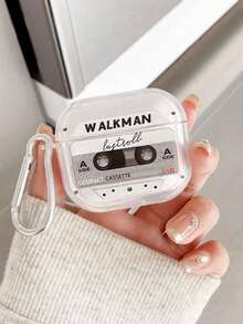 Retro Music Cassette Tape Radio Headphone Case, WALKMAN Element Headphone Case, Y2K, Transparent Headphone Case With 1 Headphone Case Hanger, Compatible With AirPods Case, Headphones, Compatible With AirPods Pro 3 Case, Compatible With AirPods Pro (2nd Generation), Compatible With AirPods 3, Compatible With AirPods Pro, Compatible With AirPods 1/2, Compatible With AirPods 4 Case Cover - Multicolor - View 4