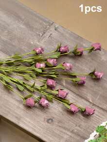 1/2支人造多头玫瑰，18.7英寸泡沫玫瑰花束，适用于室内/室外装饰、餐桌摆饰、婚礼装饰、插花、房间/家居装饰、花园装饰、情人节派对装饰 - 彩色 - 查看 21