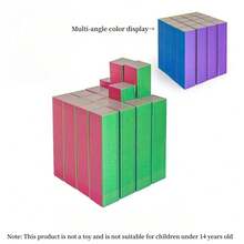 Cubo de alivio del estrés de arte modular impreso en 3D - Ayuda de entrenamiento de enfoque y escultura, opciones de color degradado o sólido (adecuado para adolescentes), juguete terapéutico de construcción para mayores de 14 años - Multicolor - Ver 7