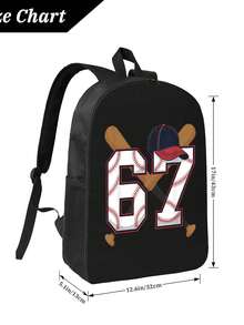 6 7 SIX SEVEN Backpack Simple Lightweight Backpack Fashion Travel Backpack Laptop Backpack 17 Inch - màu đen - Xem 5