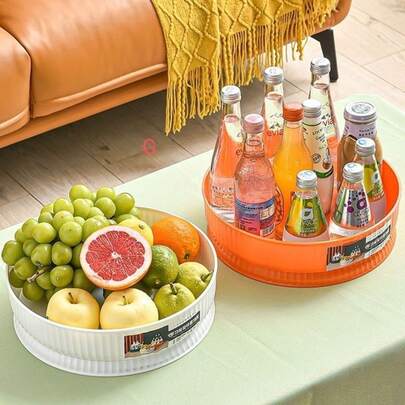 BANDEJA GIRATORIA  360 GRAUS PARA ARMAZENAMENTO DE COSMETICOS \FRUTA