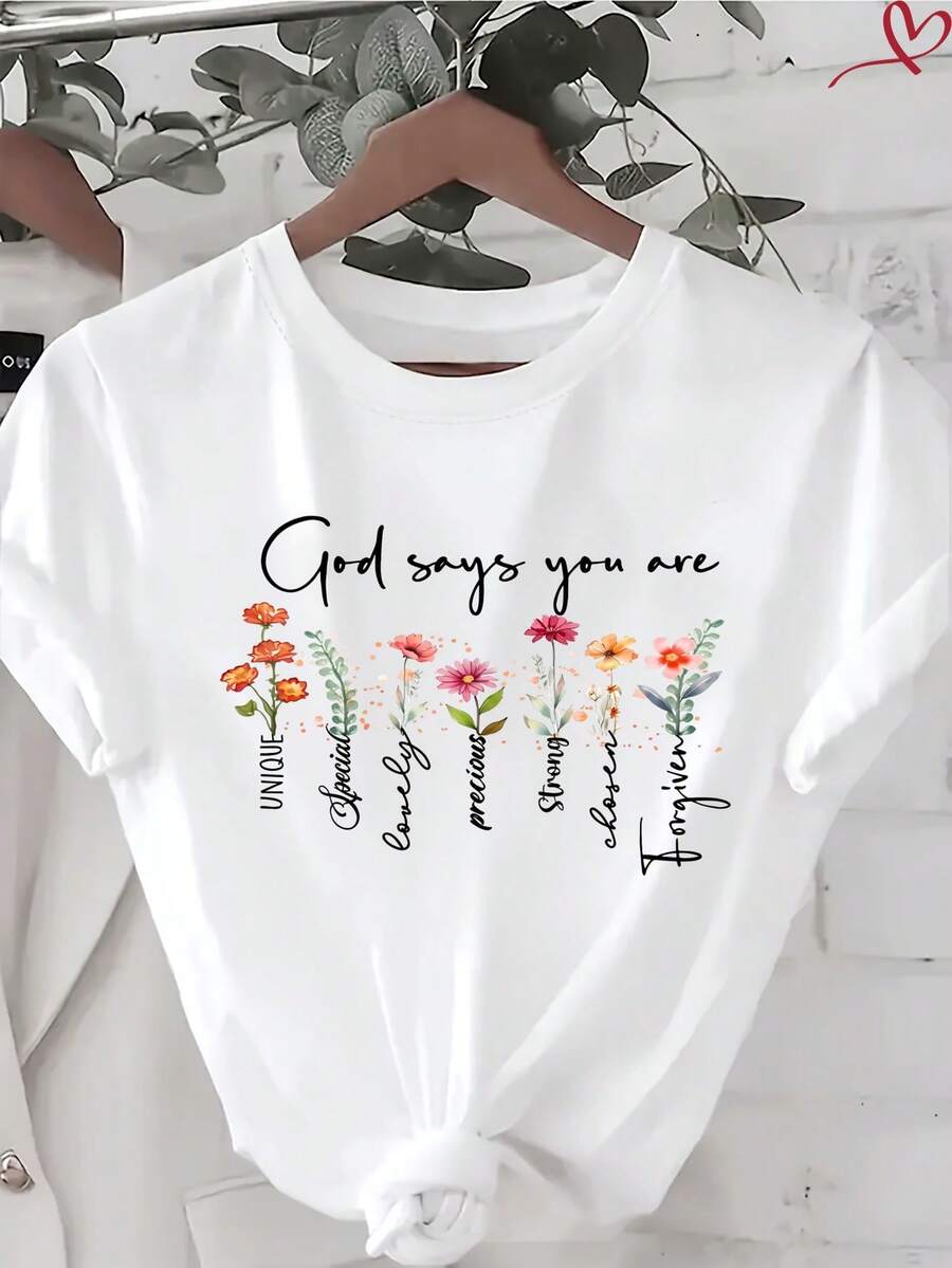 Women's Pure Cotton T-Shirt, Round Neck Short Sleeve, Regular Fit, S-5XL Sizes Available, Soft Breathable Fabric, Casual Daily Wear, Summer Essential, Basic Tee, Solid Color, Comfortable Loose Top, Ladies Fashion Casual T-Shirt, All-Match Design, High-Quality Cotton Material, Classic Style, Easy To Pair, Lightweight, O-Neck T-Shirt For Women, Plus Size Options - style_au - 查看 1