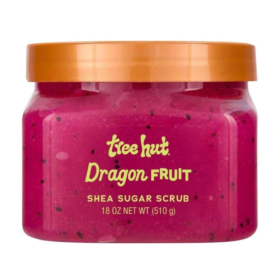 Tree Hut Dragon Fruit Shea Sugar Scrub, Exfoliating, Hydrating &Amp; Moisturizing Body Scrub With Shea Butter &Amp; Nourishing Essential Oils, Smooth &Amp; Soften Skin, 18 Oz - ColorC - 查看 1