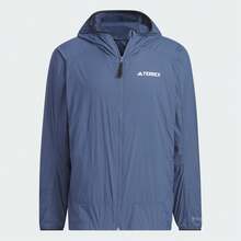 Adidas Men's Casual Sports Hooded Jacket, Lightweight Windbreaker, Spring/Autumn - Blue - View 1