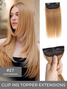 1pc Hair Piece Hair Pad Hair Root Patch Invisible Seamless One-Piece Side Thickening Hair Volume Fluffy Top Hair Replacement Female Hair Accessories - Multicolor - View 21